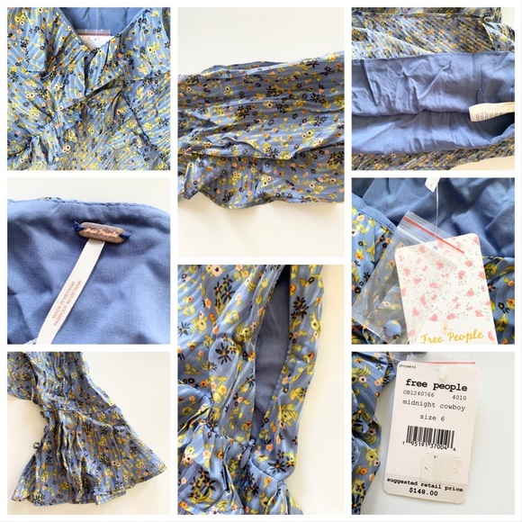 🌸New🌸 Free People Sweetest Thing Minidress 6 NWT - Picture 7 of 13